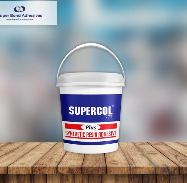 Superbond Supercol water based adhesives being applied for strong, eco-friendly bonding.