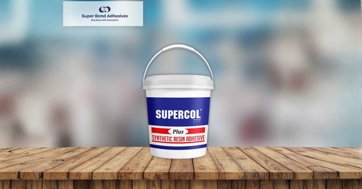 Superbond Supercol water based adhesives being applied for strong, eco-friendly bonding.
