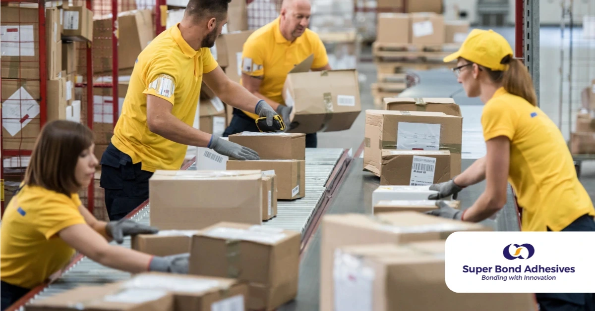 Packaging Adhesives by superbond are suitable for faster production lines.