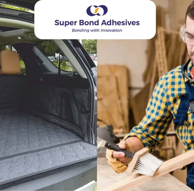 Rubber adhesive used in outdoor applications automotive interiors, woodworking, etc.