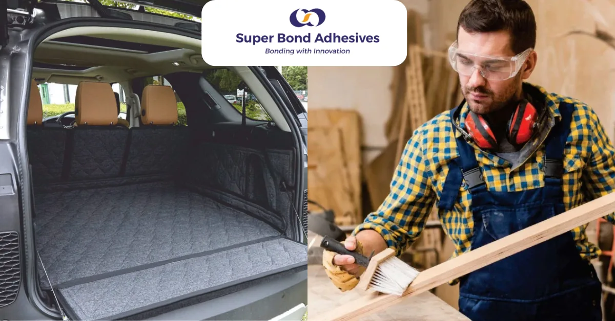 Rubber adhesive used in outdoor applications automotive interiors, woodworking, etc.