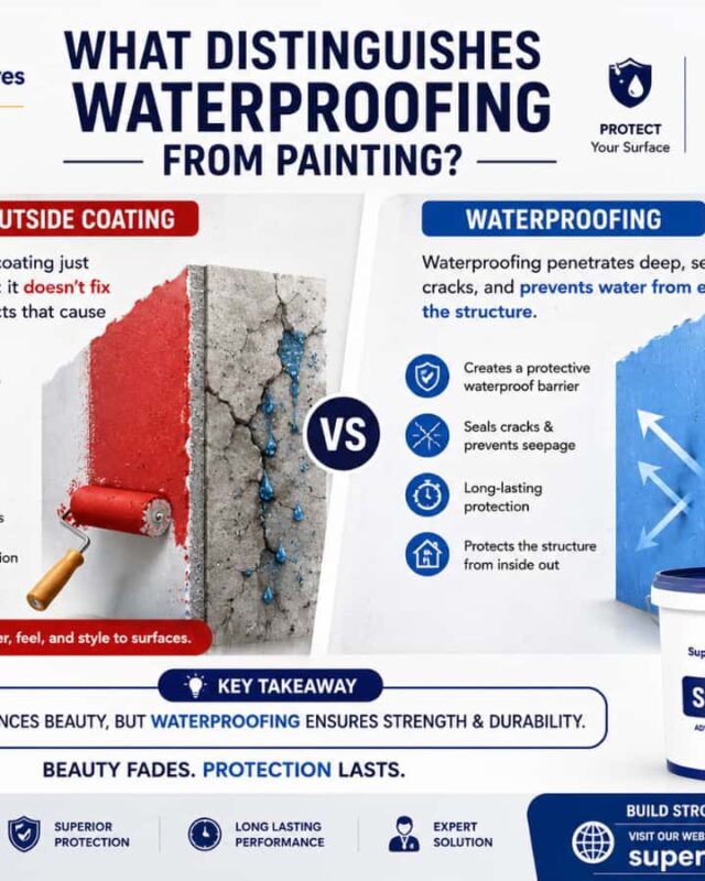 painting and waterproofing adhesive